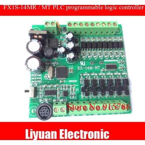 PLC programmable logic controller FX1S-14MR 14MT plate plc / GX_Work / Modbus master and slave