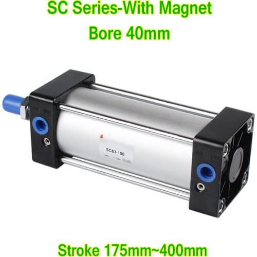 SC Series Bore 40mm SC40 Standard Air Cylinder SC40-350S SC40-400S SC40-450S SC40-500S SC40-600S SC40-700S Pneumatic Cylinder