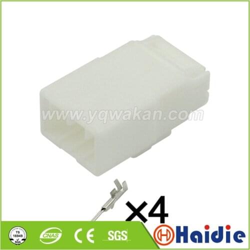 Free shipping 5sets auto tyco plastic housing plug female electric wiring harness connector 174929-1