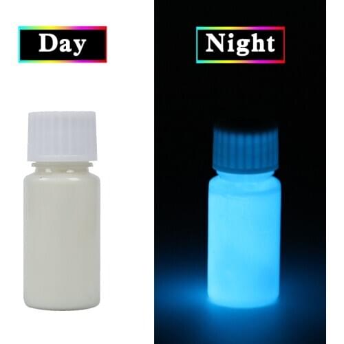 Blue Glow In The Dark Luminous Sand Acrylic Fluorescent Paint Party Bright Paint Star Nail Decoration Paint Halloween