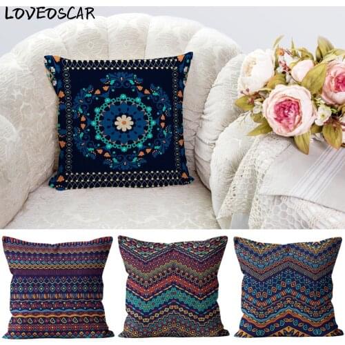 Scandinavian Persia Indian Boho Style Interior Bohemian Case On Pillow Seat Cushion Cover Protector Printed Christmas Decoration