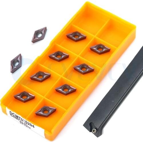 SDFCR1212H07 SDFCL CNC Machine Lathe External Turning Tools Holder +10Pc DCGT DCMT Carbide Insert Smooth Chip Evacuation Durable