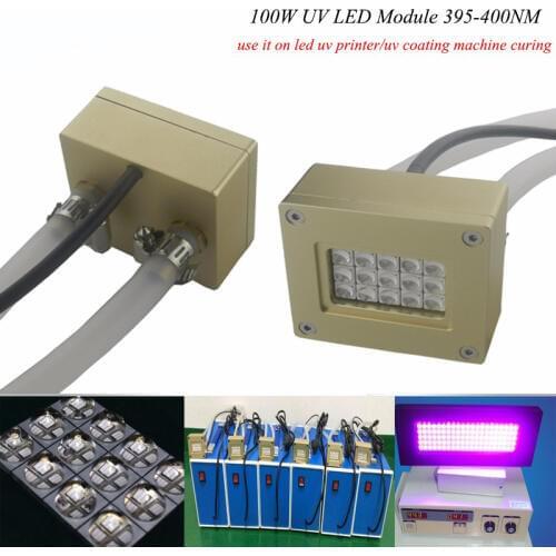 100w 150w uv led module 395nm for uv light,Flatbed Printer,uv glue curing light ink,Printing screen printing machine,3D Pprinter