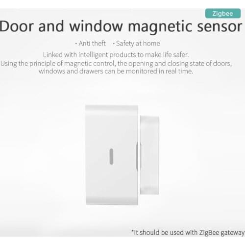ZigBee Smart Life Smart Door Sensor Window Sensor Door Magnetic Alarm Detector Independent Magnetic Sensor Home accessories
