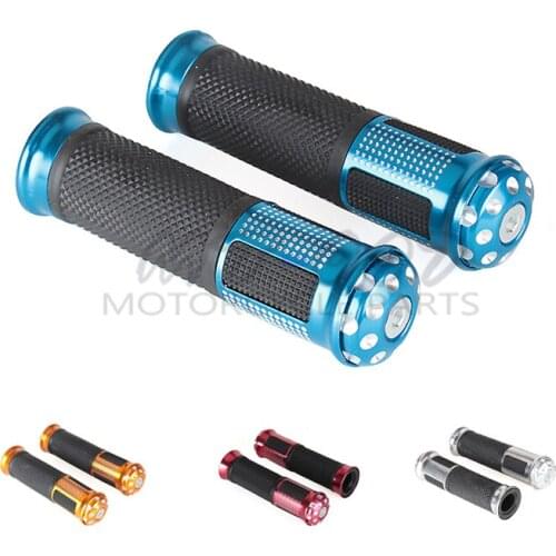 Universal 7/8" 22mm Aluminum Rubber handlebar grips Gel Hand Grips for motorcycle supermoto pocket bike scooter use