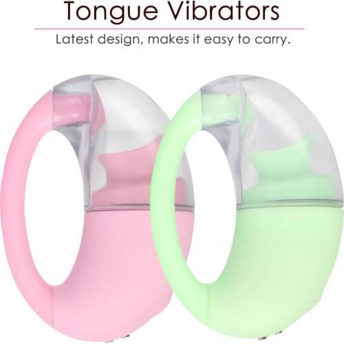 Nipple Sucker Vibrators Oral Tongue Licking Vibrator Breast Massager Clitoris Stimulator Adult Sex Toys for Women Masturbation