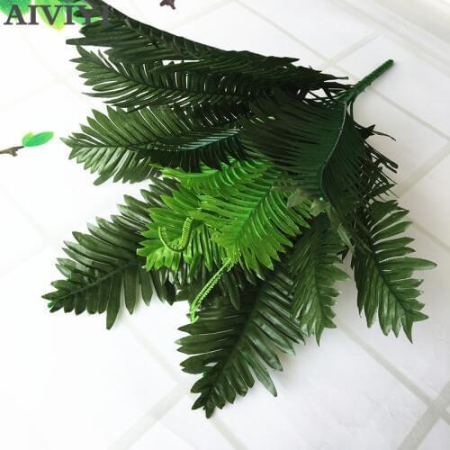 Foreign trade excellent product artificial flower leaf plant fake lifelike plastic Persian grass simulation fern flower family w