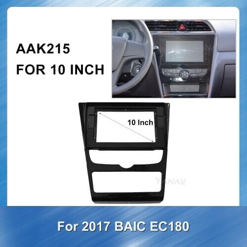 10 inch 2 Din Car Stereo DVD GPS Dash Mount Trim Installation Frame Panel for BAIC EC180 2017 audio Dash Trim Kit Fascia frame