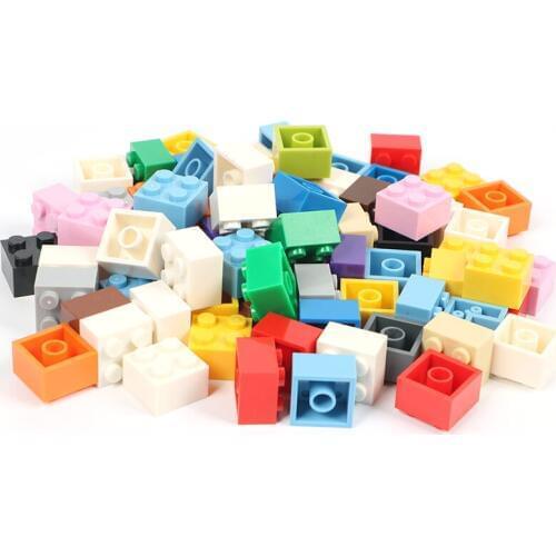 2*2 100g/lot DIY Block Construction Parts Building Blocks self-Locking Birkcs Model Building Figure Eduational Toys For Kids