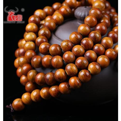 20PCS Handmade Carved Yak Bone Beads, Antique prayer beads for jewelry making Brown DIY Jewelry Accessorie 14mm,12mm,10mm