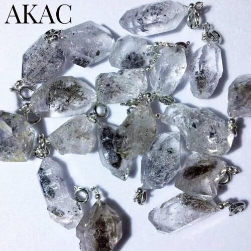 5rings/set AKAC natural Herkimer diamond adjustable ring send randomly wholesale