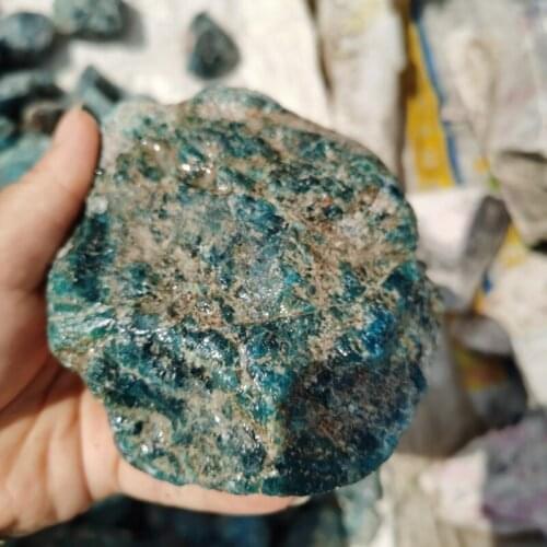 80-600g Natural apatite Crystal Quartz Rough Raw Stone Rock Specimen DIY gift