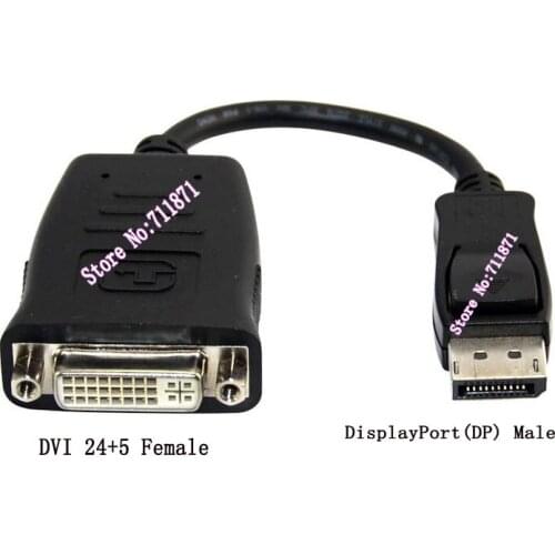 Active DP DisplayPort to DVI Converter Connector Support Eyefinity Multiple screen Display EDID DP DVI 24+5 Adapter cable