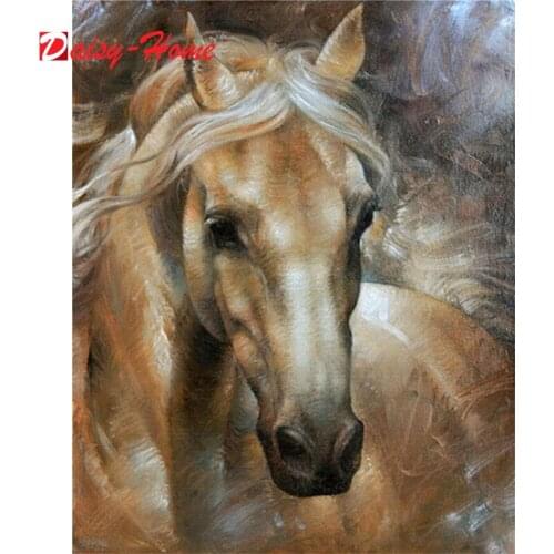 Diamond Painting Horse Full Square Diamond Embroidery Animals Picture 5D Diy Mosaic Rhinestone Home Decoration