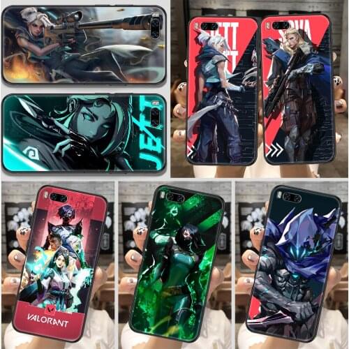 Valorant Shooting Game Phone Case For Xiaomi Mi Note 8 9 10 11 9T 10T A3 Lite Pro Ultra black pretty waterproof 3D Etui tpu
