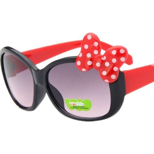 Children Cartoon Glasses Baby Boys Girls Cute Bow Sunglasses UV400