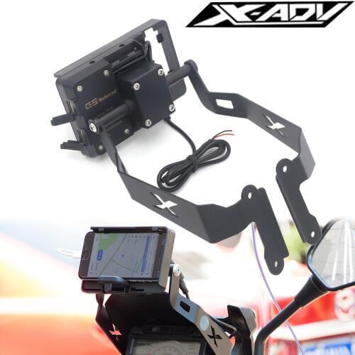 For Honda X-ADV 750 XADV 750 2017-2019 Stand Holder Phone Mobile Phone GPS Plate Bracket Phone Holder USB