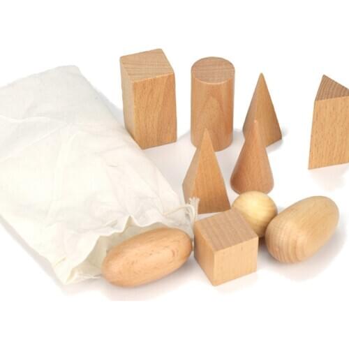 Geometric Assembling Building Blocks Kids Montessori Wooden Toys Kid Learning Toy Baby Wooden Blocks Educational Toy