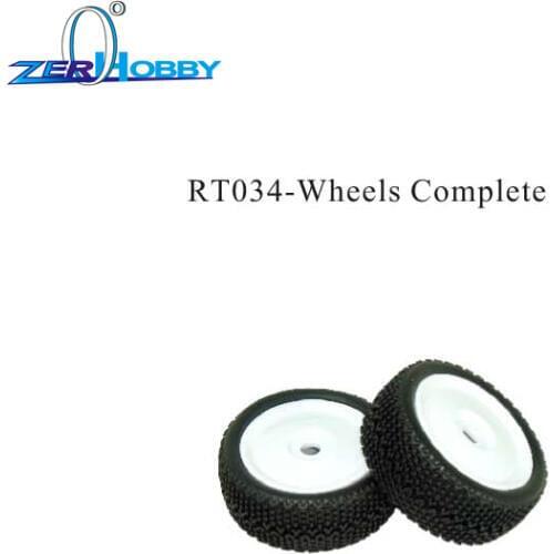 HSP RACING RC CAR PARTS ACCESSORIES PART NO. RT034 WHEELS COMPLETE FOR RGT 1/8 SCALE NITRO BUGGY RC CAR MODEL 138850