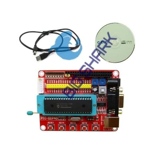 For Microchip pic microcontroller development board PIC16F877A Trainer module mini system +USB cable +c