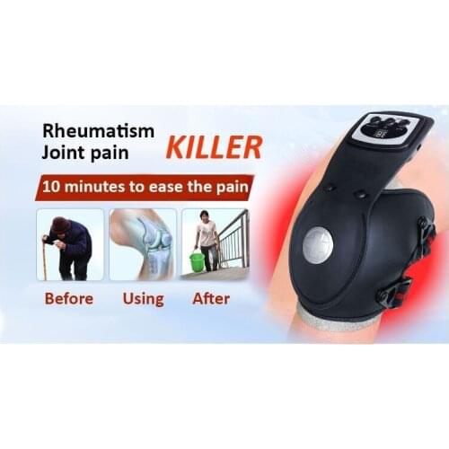 Far infrared heating therapy knee physical massager 110V-240V warm Kneepad joints cap pad protection massage release foot pain