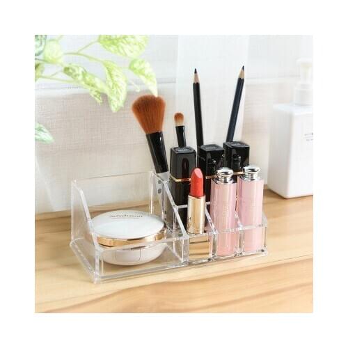 Fashion Transparent 9 Case cosmetic box, tabletop finishing box, dressing table free shipping