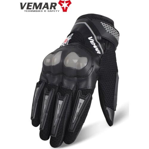 Motorcycle riding gloves mens full finger protection, anti-falling, shock absorption, wear resistance ventilation motor gloves