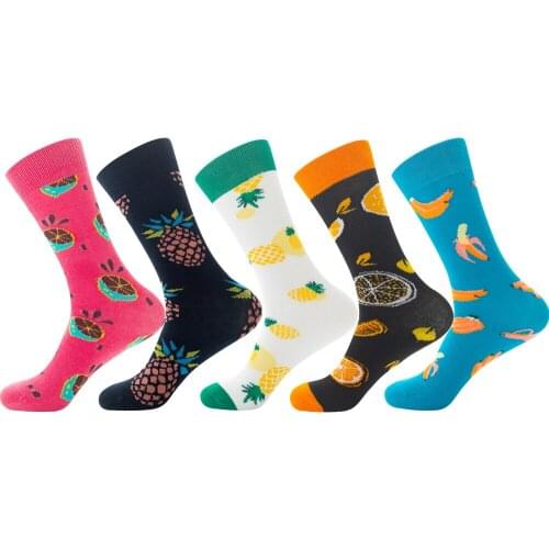 Men/Women Happy Funny Socks With Print Art Cute Winter Socks With Avocado Sushi Food Cotton Fashion Harajuku Socks inscriptions