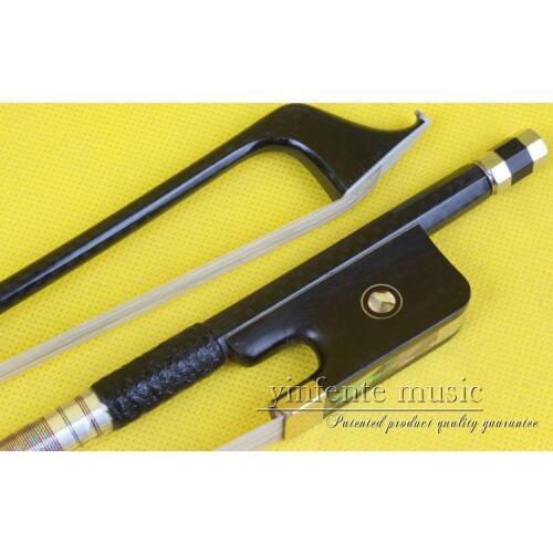 New one Cello Bow Carbon fiber Round Stick Ebony f rog High Quality 1pcs #TX -64