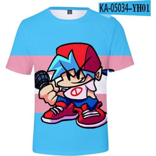 Fashion New Arrival 3D Friday Night Funkin T Shirt Adult Kids T-shirt 2021 Summer Hip Hop Casual Short Sleeve Tee Clothes