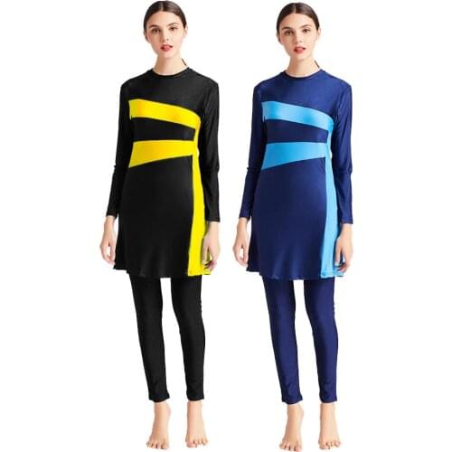 Swimwear Women Arabic Modest Muslim Islamic Swimsuit Swim Wear Burkini Hooded Hijab Swim Surf Wear Sport Full Suit for Swimming