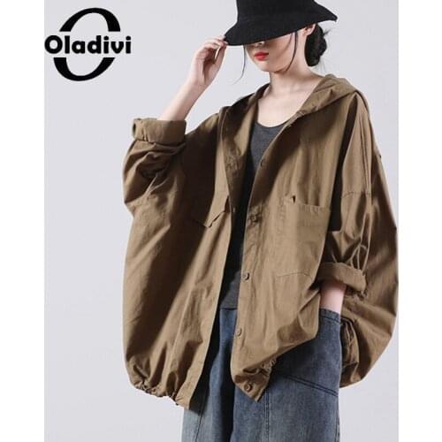 Женские куртки с капюшоном Oladivi China At AliExpress
