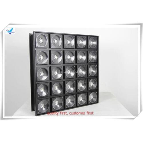 4xlot Professional disco lighting matrix 5 * 5 led rgb 25 eyes stage led audience rgb led spotlight