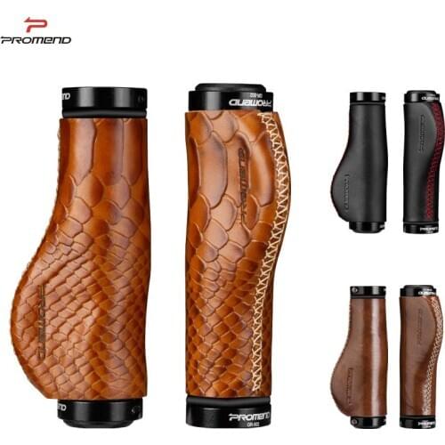 PROMEND bicycle handlebar cover flat hand-stitched leather MTB road bike retro handlebar cover bicycle riding equipment