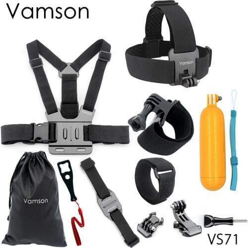 Head Strap Chest Strap Helmet Belt Floaty Bobber Wrist Band Wrench Mount Screw For Gopro Hero 5 4 3+for SJ4000 for Yi 4K VS71