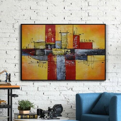 Hand painted oil painting on canvas Color Space modern Abstract Wall Painting Pictures for Living Room decoration