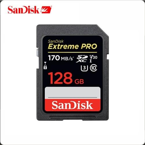 SanDisk Original SD Card 32GB 64GB 128GB 256GB Extreme Pro SDHC/SDHXC Memory Card C10 U3 V30 UHS-1 Flash Card For Camera