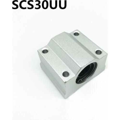 SC30UU SCS30UU 30mm Slide Unit Block Bearing Steel Linear Motion Ball Bearing Slide Bushing Shaft