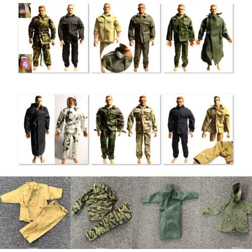 Random 5Pcs 1/6 21st Century Ultimate Soldier WWII Germany Uniform clothes for 12" Action Figure Military GI Joe Doll Accessorry