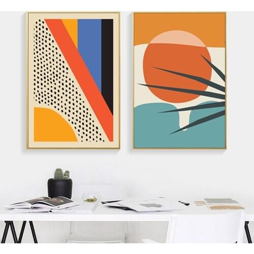 Modern Minimalist Abstract Shape Scandinavian Art Posters And Prints Canvas Wall Painting Picture For Living Room Decoration