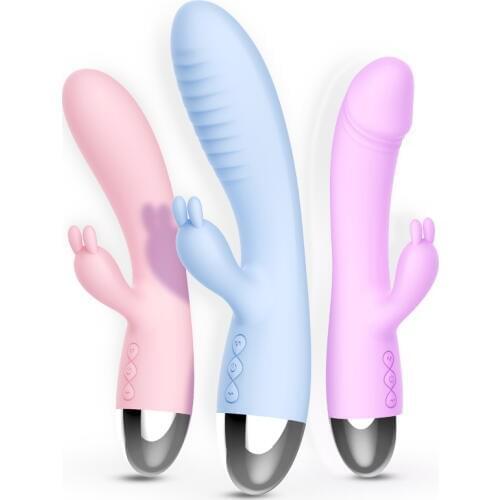 7 Speeds Smart Heating Dildo Rabbit Vibrator for Woman Soft Silicone G Spot Vibrating Erotic Clitoris Stimulator Adult Sex Toys