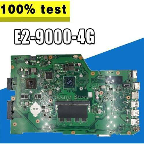 X751BP Laptop Motherboard For Asus X751B X751BP K751B Notebook Motherboard Fully Test 4GB RAM E2-9000 CPU