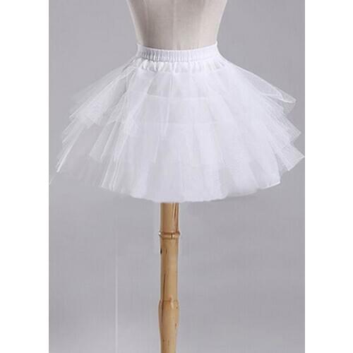 Womens Skirts Crinoline Petticoat Evening Party Underskirt Vintage Elastic Waist Ball Gown Ruffles Pleated Swing Skirt