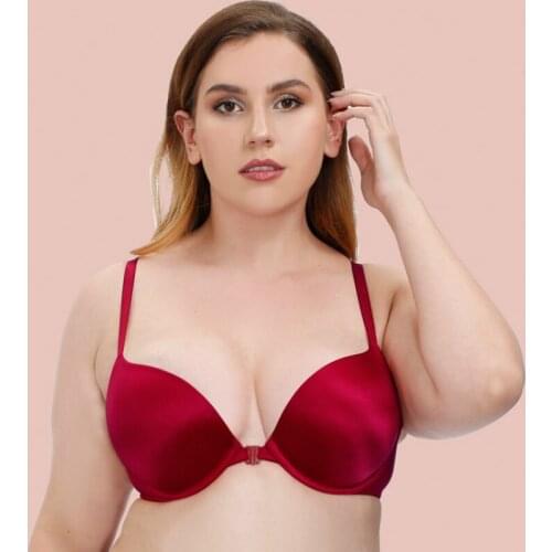 Sexy Brassiere Bras Silk Retro Seamless Lace Bralette Front Close Bra For Women Underwire Plus Size Lingerie