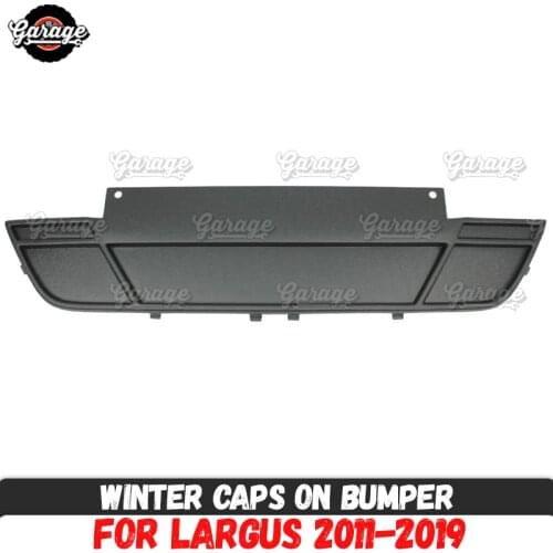 Winter cap for Lada Largus 2011-2019 on bumper ABS plastic accessories covers protective exterior molding car styling tuning