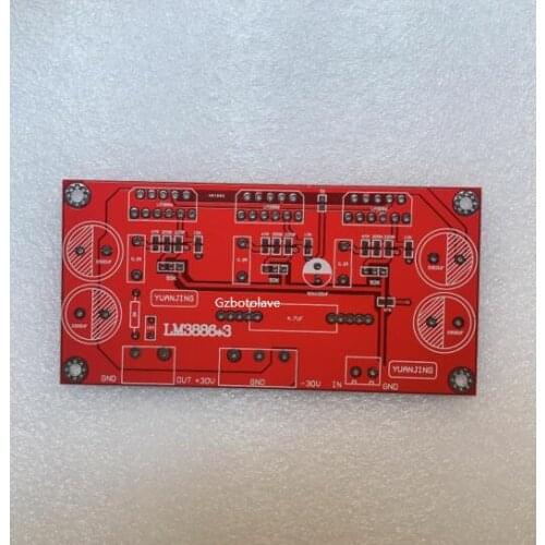 150W LM3886*3 parallel single channel power amplifier board PCB Free ship