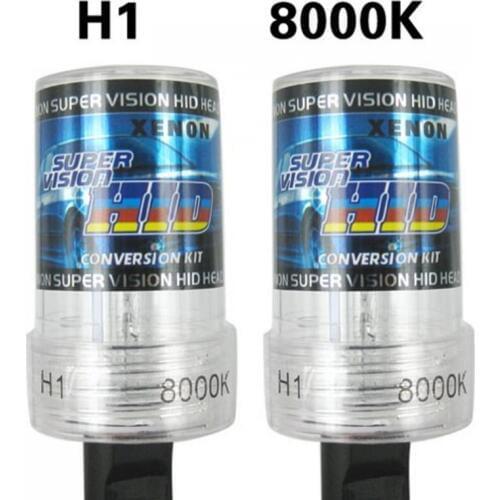 2pcs Waterproof 12V 35W H1 8000K HID-Xenon Lights for Car Headlamp Replacement