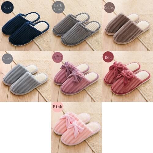 2020 New winter warm slippers for men and women non-slip living room warm slippers