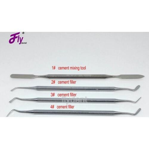 4PCS Dental Instrument Stainless Steel Cement Filler tool Dentist Tool dental mixing tool mixing knife