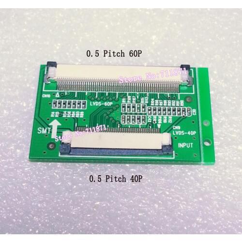 40/60 Pin FFC Adapter 0.5 Pitch 40P to 60P FFC LVDS Adapter Plate Spacing 0.5 40Pin to 60 Pin Connector 40 to 60 Pin FFC adapter